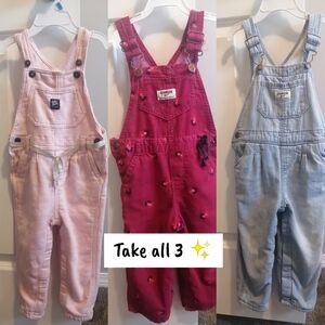 Take All! Oshkosh Bgosh Overalls Bundle